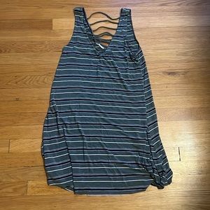 Socialite Striped Cotton Dress